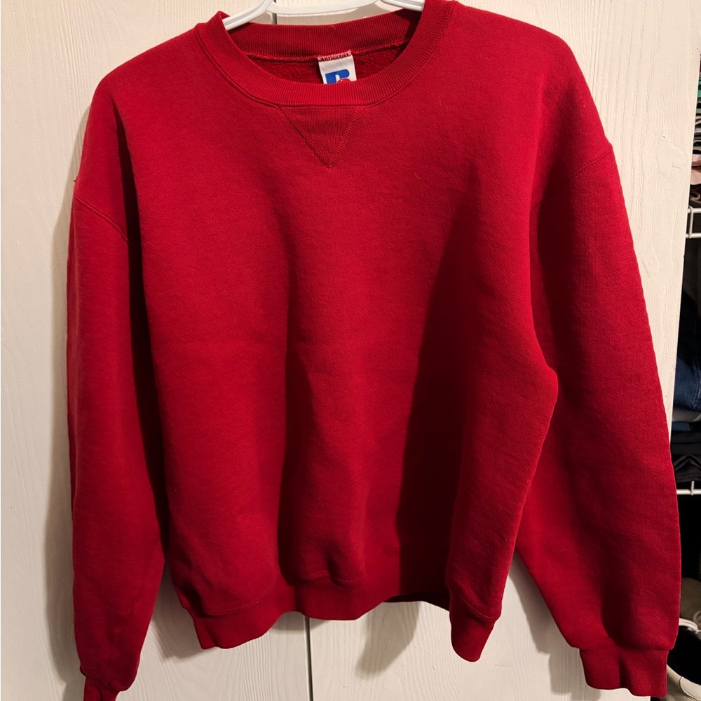 Russell Athletic Red Crewneck Sweater
